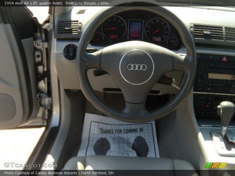 Steel Grey Metallic / Grey 2004 Audi A4 1.8T quattro Avant