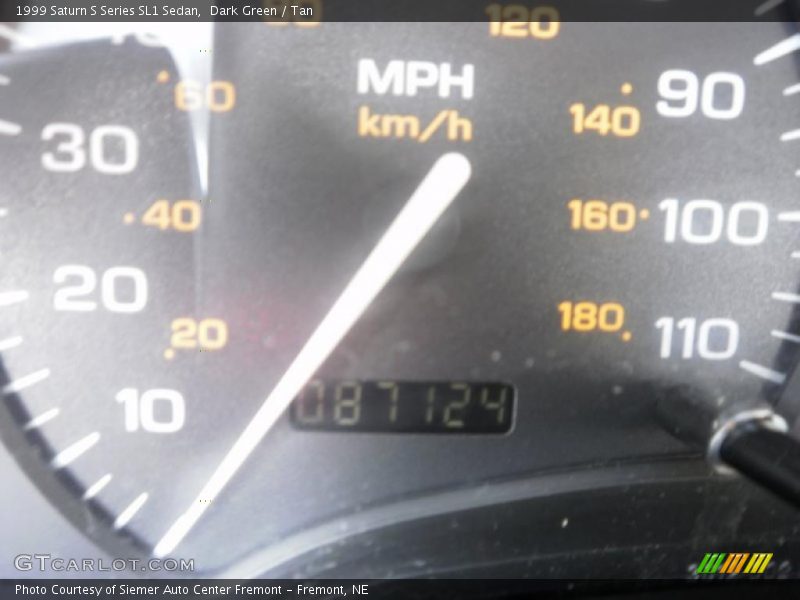 Dark Green / Tan 1999 Saturn S Series SL1 Sedan