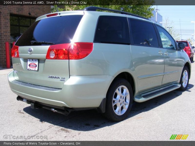 Silver Pine Mica / Stone Gray 2006 Toyota Sienna LE AWD
