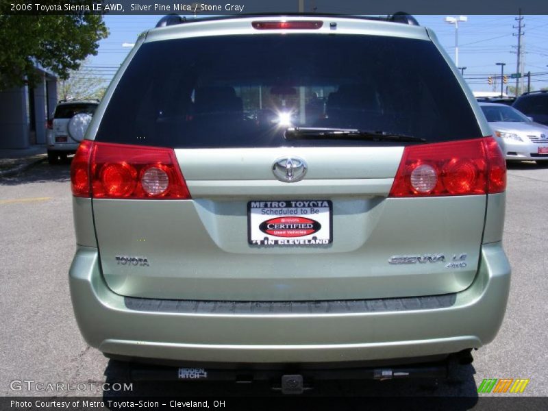 Silver Pine Mica / Stone Gray 2006 Toyota Sienna LE AWD