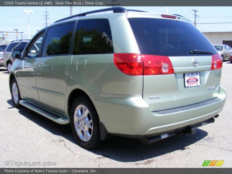 Silver Pine Mica / Stone Gray 2006 Toyota Sienna LE AWD