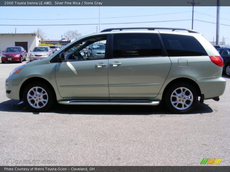 Silver Pine Mica / Stone Gray 2006 Toyota Sienna LE AWD