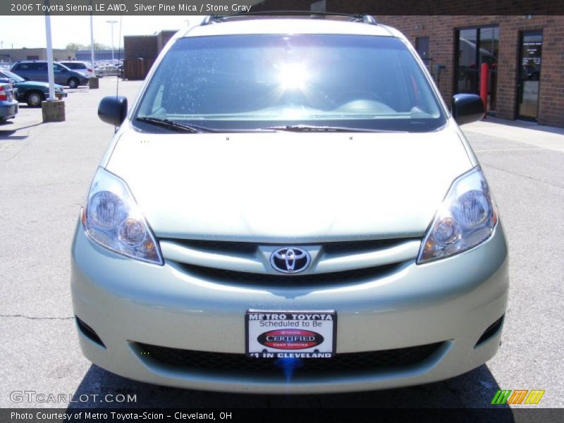 Silver Pine Mica / Stone Gray 2006 Toyota Sienna LE AWD