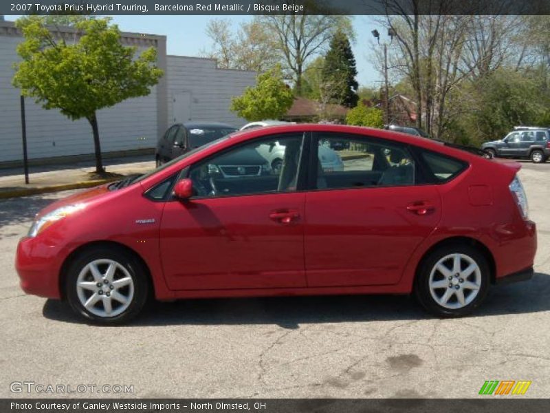 Barcelona Red Metallic / Bisque Beige 2007 Toyota Prius Hybrid Touring