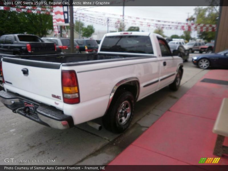Arctic White / Graphite 2001 GMC Sierra 1500 SL Regular Cab