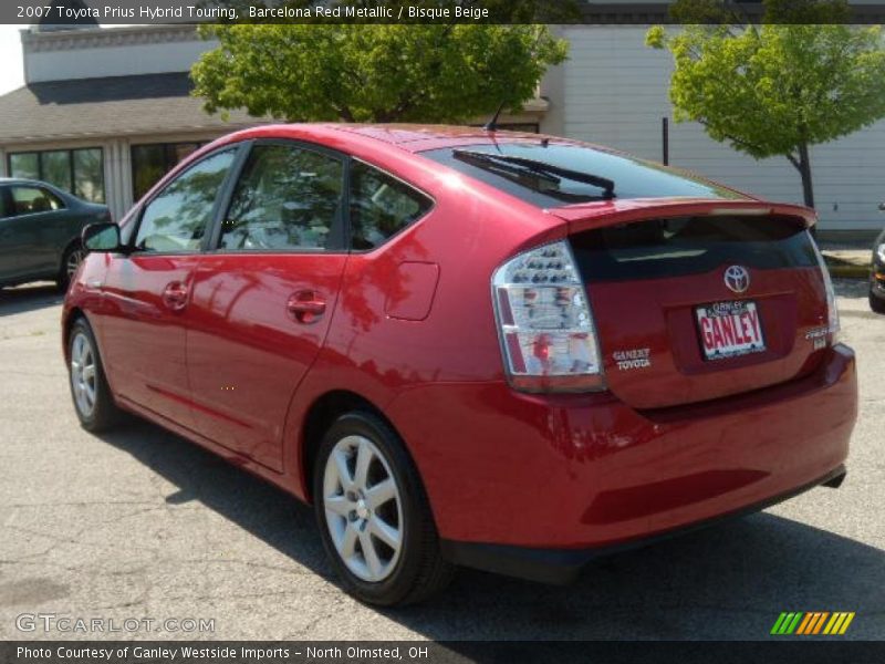 Barcelona Red Metallic / Bisque Beige 2007 Toyota Prius Hybrid Touring