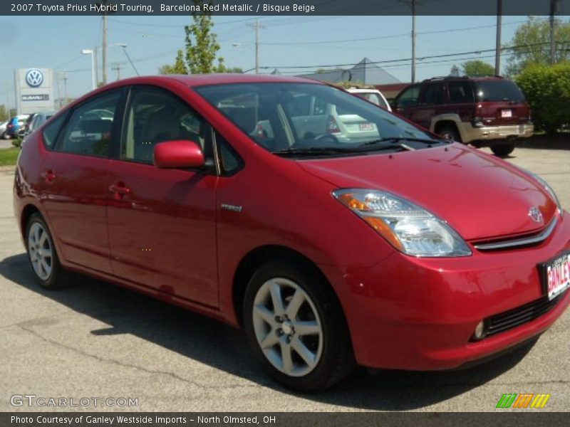 Barcelona Red Metallic / Bisque Beige 2007 Toyota Prius Hybrid Touring