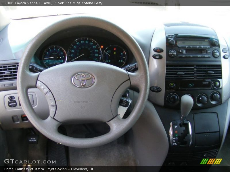 Silver Pine Mica / Stone Gray 2006 Toyota Sienna LE AWD