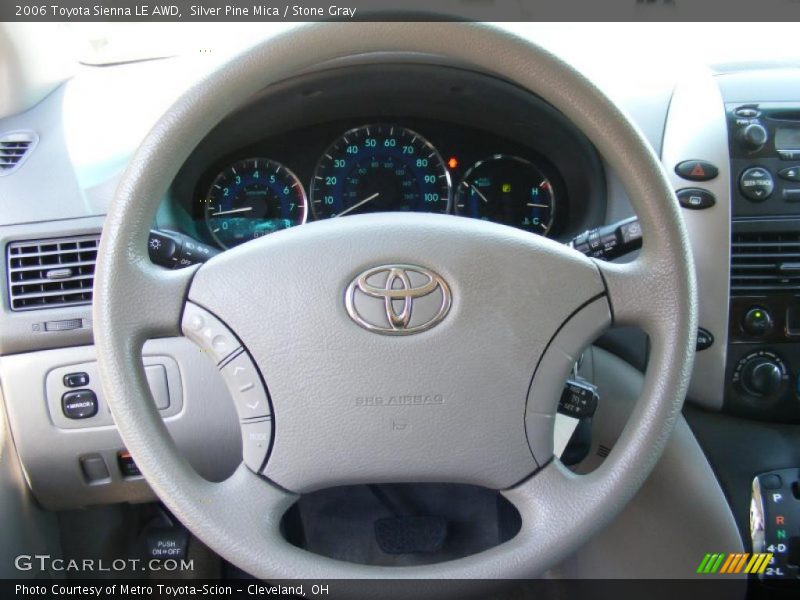 Silver Pine Mica / Stone Gray 2006 Toyota Sienna LE AWD