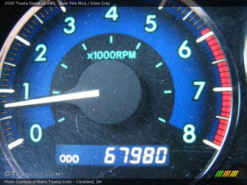 Silver Pine Mica / Stone Gray 2006 Toyota Sienna LE AWD