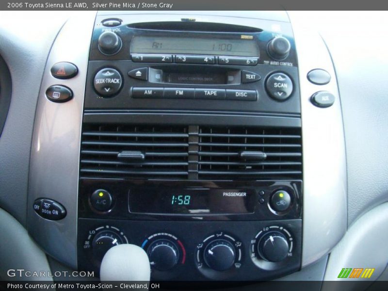 Silver Pine Mica / Stone Gray 2006 Toyota Sienna LE AWD