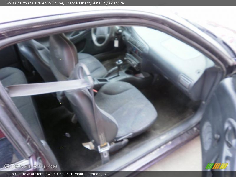 Dark Mulberry Metallic / Graphite 1998 Chevrolet Cavalier RS Coupe