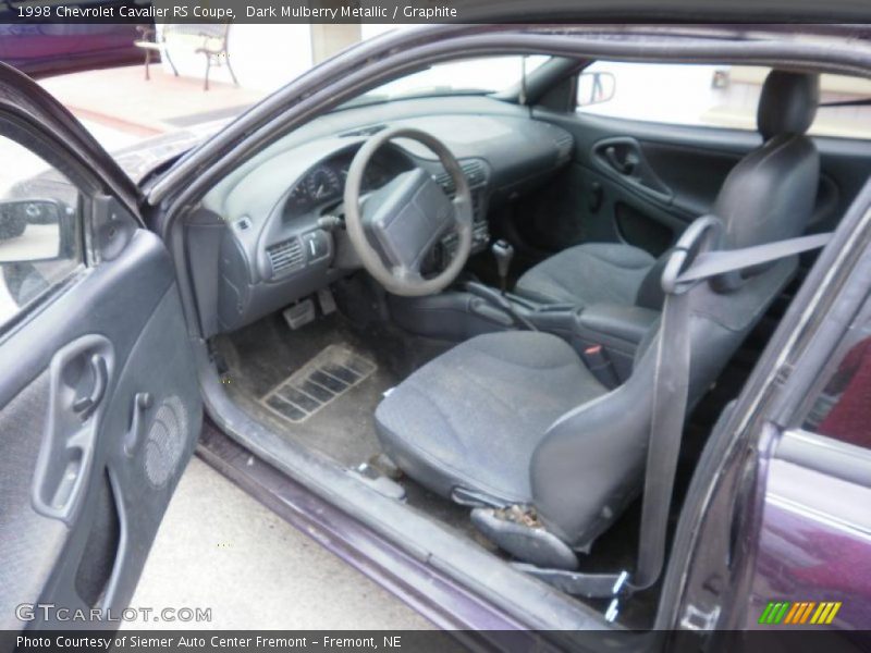 Dark Mulberry Metallic / Graphite 1998 Chevrolet Cavalier RS Coupe
