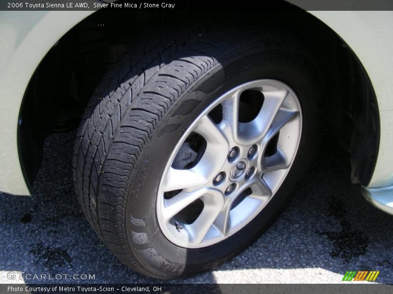 Silver Pine Mica / Stone Gray 2006 Toyota Sienna LE AWD