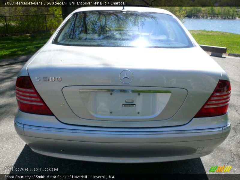 Brilliant Silver Metallic / Charcoal 2003 Mercedes-Benz S 500 Sedan