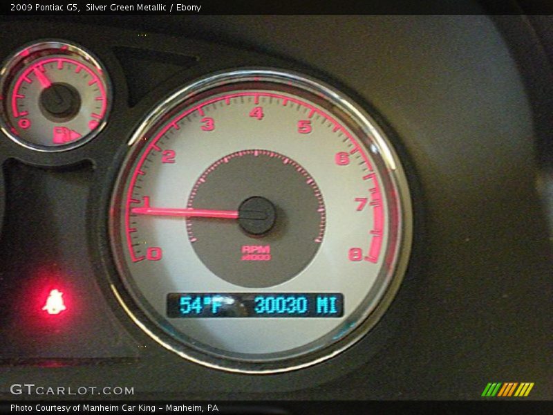 Silver Green Metallic / Ebony 2009 Pontiac G5