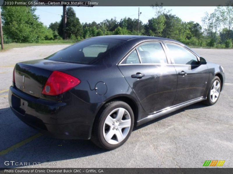Carbon Black Metallic / Ebony 2010 Pontiac G6 Sedan