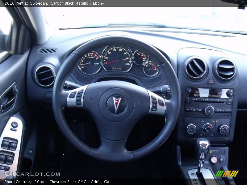 Carbon Black Metallic / Ebony 2010 Pontiac G6 Sedan