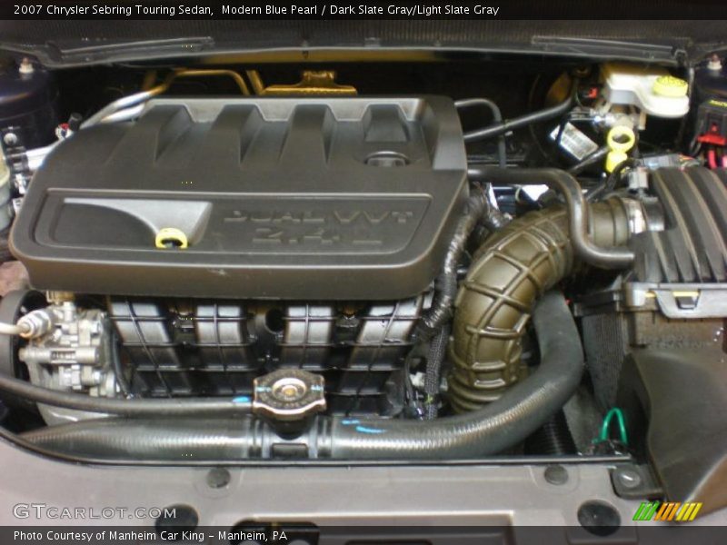 Modern Blue Pearl / Dark Slate Gray/Light Slate Gray 2007 Chrysler Sebring Touring Sedan
