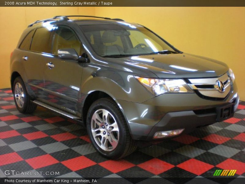 Sterling Gray Metallic / Taupe 2008 Acura MDX Technology