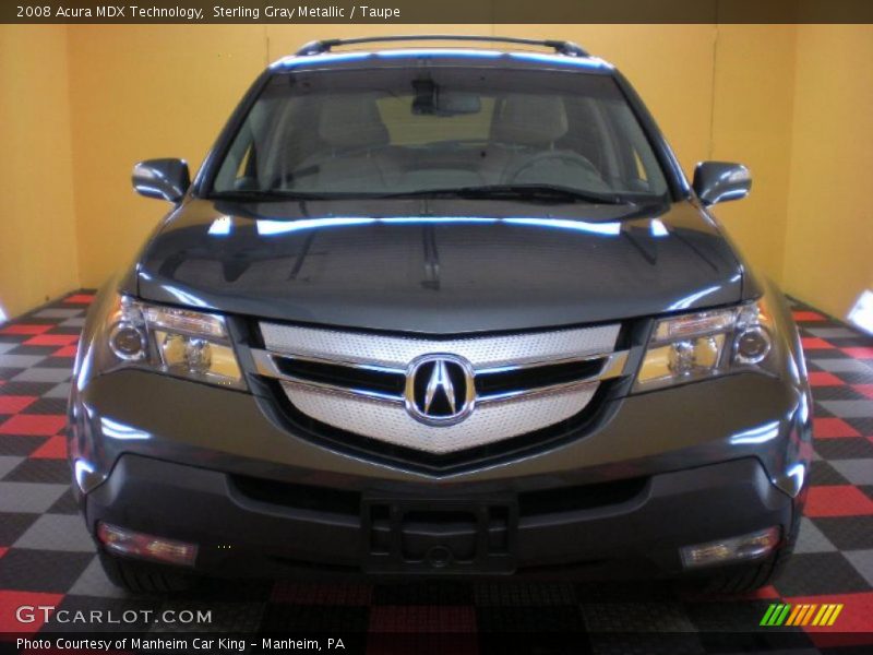 Sterling Gray Metallic / Taupe 2008 Acura MDX Technology
