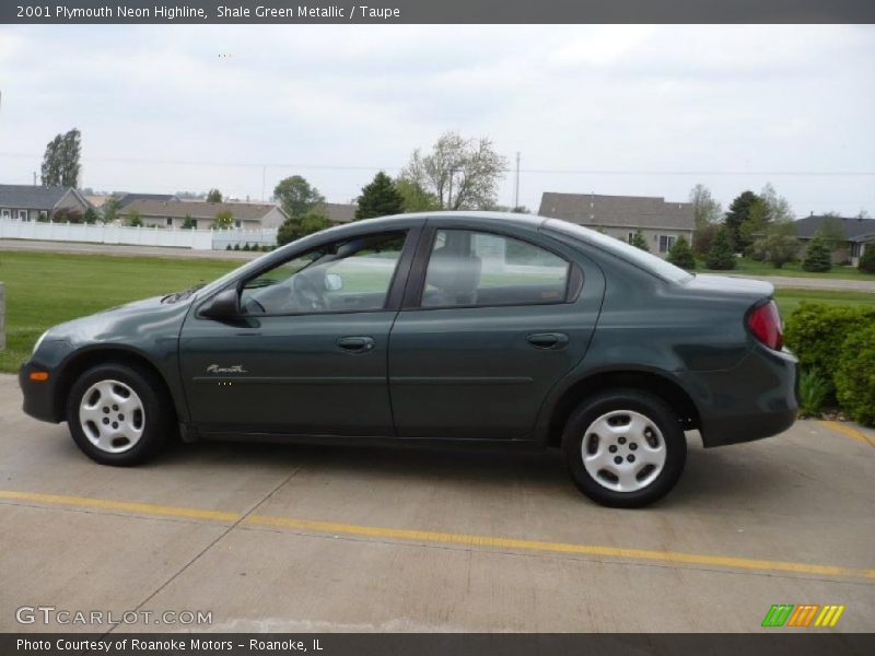 Shale Green Metallic / Taupe 2001 Plymouth Neon Highline