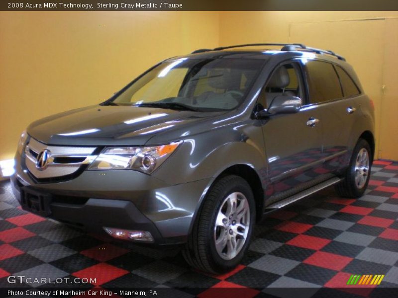 Sterling Gray Metallic / Taupe 2008 Acura MDX Technology