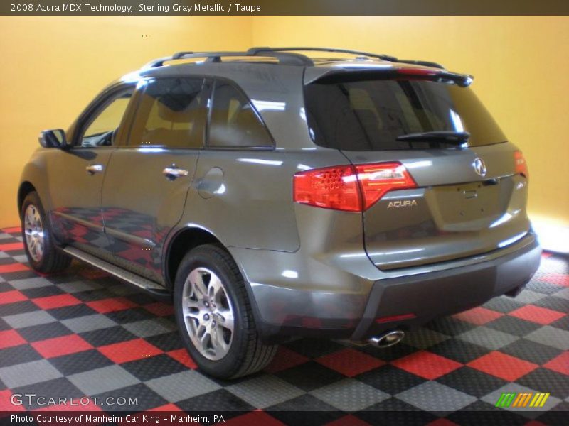 Sterling Gray Metallic / Taupe 2008 Acura MDX Technology