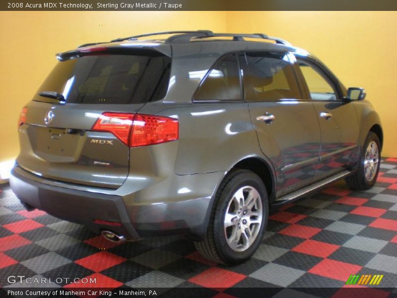 Sterling Gray Metallic / Taupe 2008 Acura MDX Technology