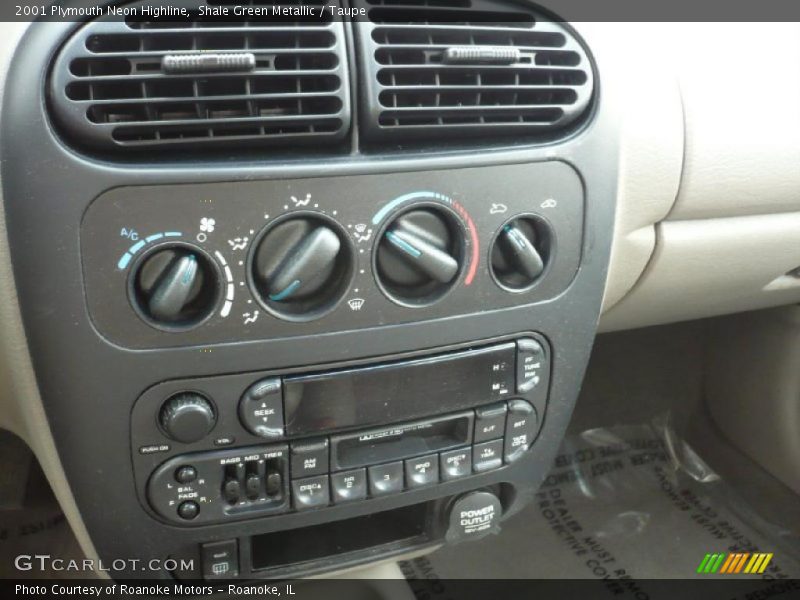 Shale Green Metallic / Taupe 2001 Plymouth Neon Highline