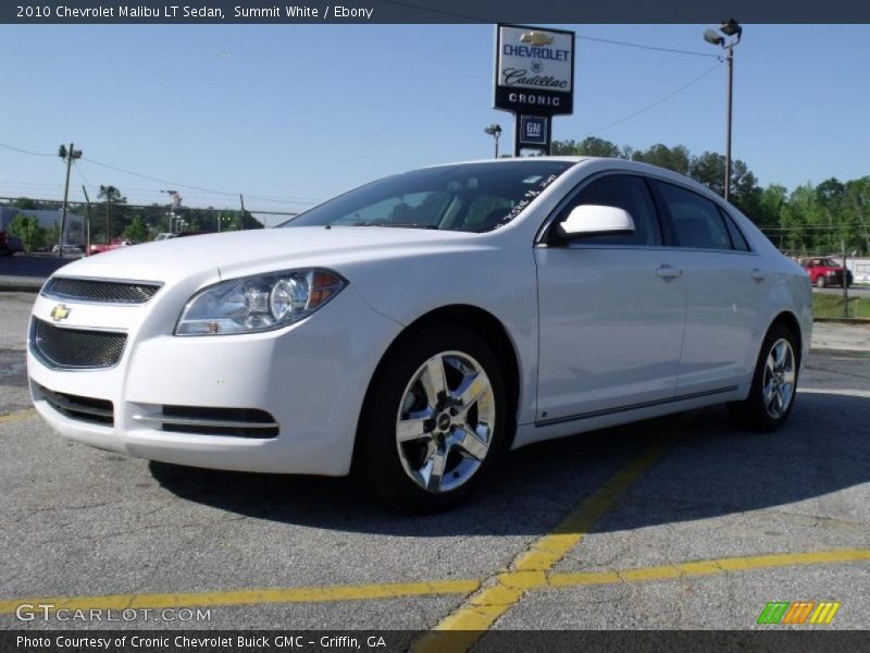 Summit White / Ebony 2010 Chevrolet Malibu LT Sedan