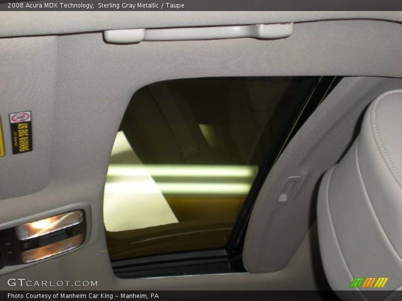 Sterling Gray Metallic / Taupe 2008 Acura MDX Technology