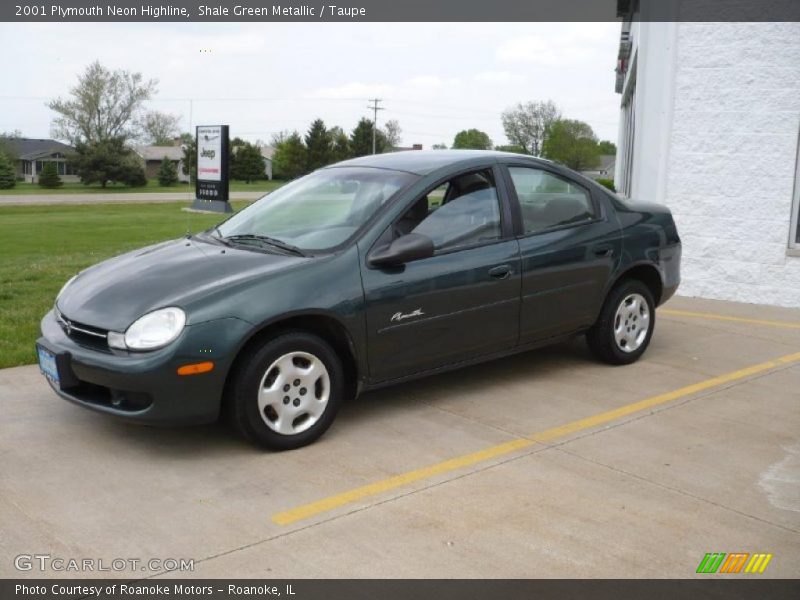 Shale Green Metallic / Taupe 2001 Plymouth Neon Highline