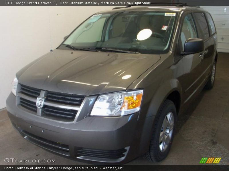 Dark Titanium Metallic / Medium Slate Gray/Light Shale 2010 Dodge Grand Caravan SE