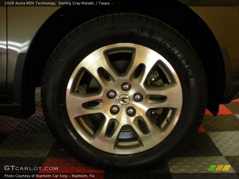 Sterling Gray Metallic / Taupe 2008 Acura MDX Technology