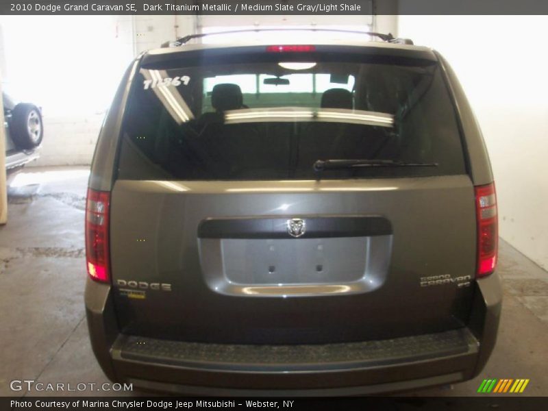Dark Titanium Metallic / Medium Slate Gray/Light Shale 2010 Dodge Grand Caravan SE