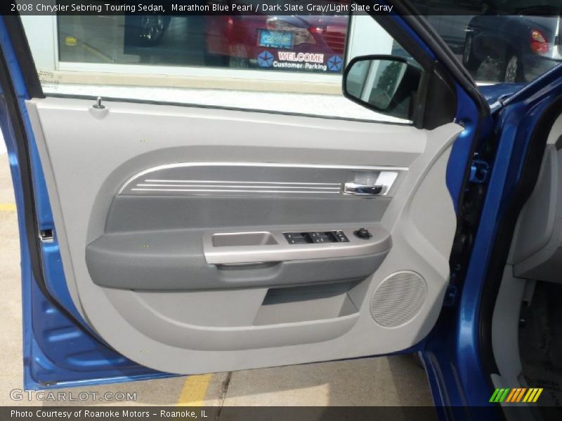 Marathon Blue Pearl / Dark Slate Gray/Light Slate Gray 2008 Chrysler Sebring Touring Sedan