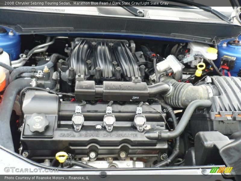 Marathon Blue Pearl / Dark Slate Gray/Light Slate Gray 2008 Chrysler Sebring Touring Sedan