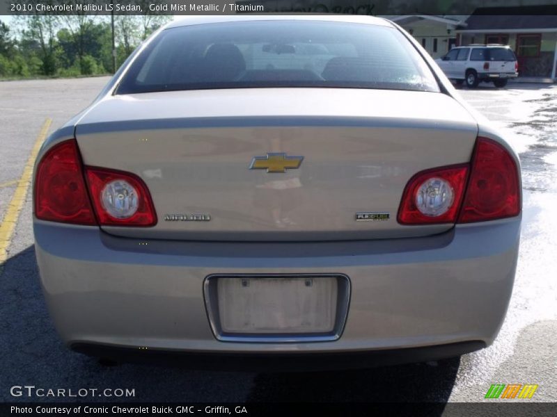 Gold Mist Metallic / Titanium 2010 Chevrolet Malibu LS Sedan