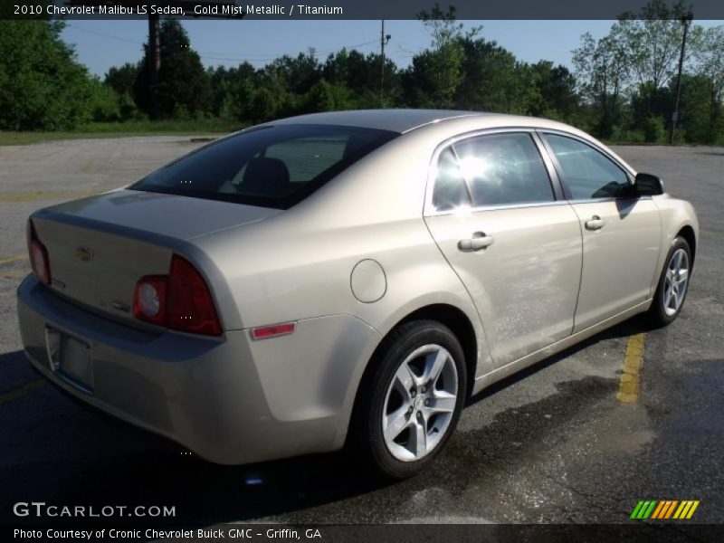 Gold Mist Metallic / Titanium 2010 Chevrolet Malibu LS Sedan
