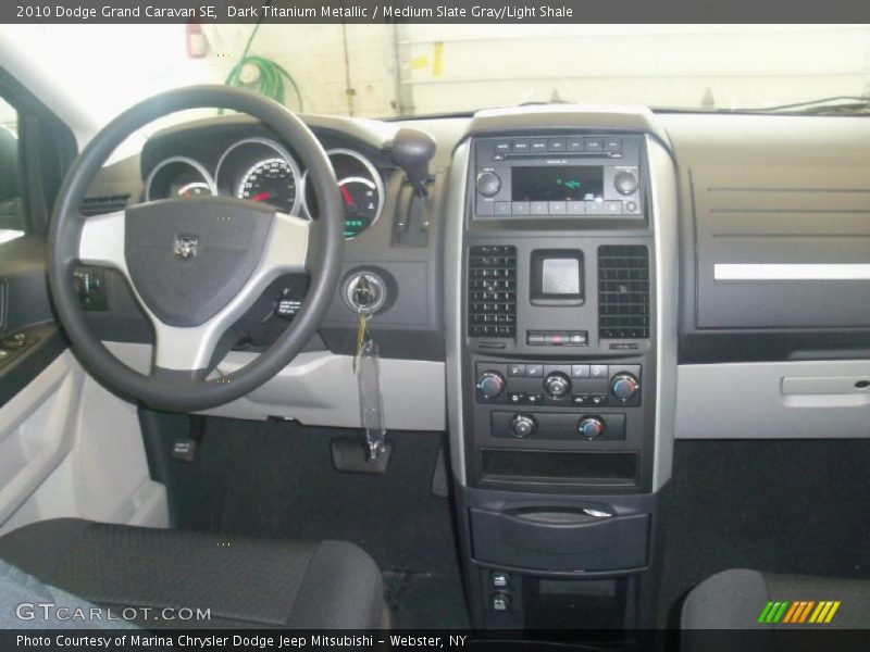 Dark Titanium Metallic / Medium Slate Gray/Light Shale 2010 Dodge Grand Caravan SE