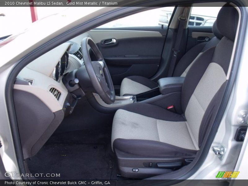 Gold Mist Metallic / Titanium 2010 Chevrolet Malibu LS Sedan
