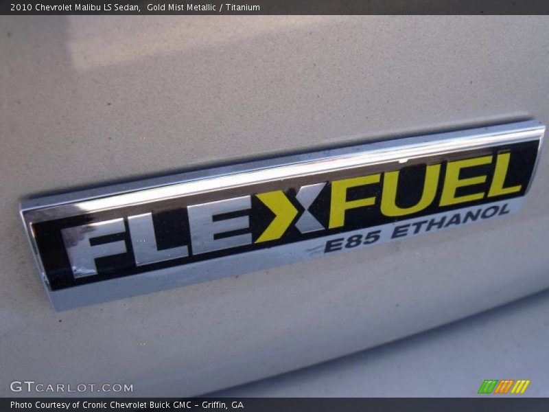 Gold Mist Metallic / Titanium 2010 Chevrolet Malibu LS Sedan
