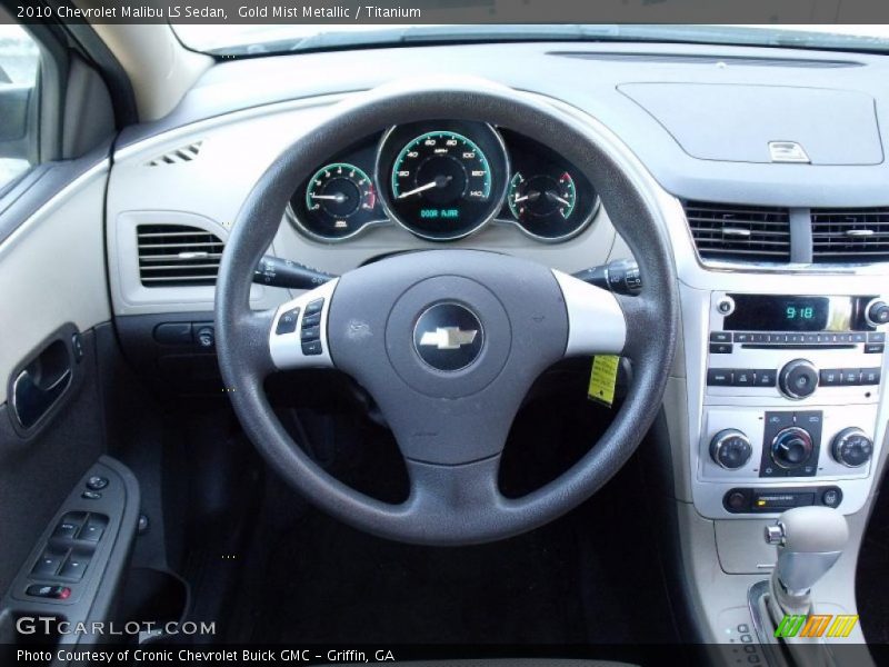 Gold Mist Metallic / Titanium 2010 Chevrolet Malibu LS Sedan