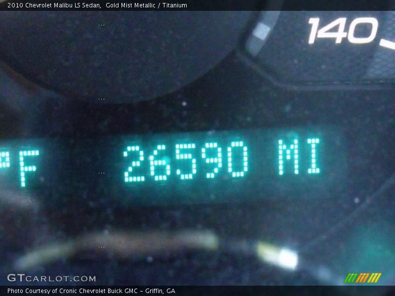 Gold Mist Metallic / Titanium 2010 Chevrolet Malibu LS Sedan
