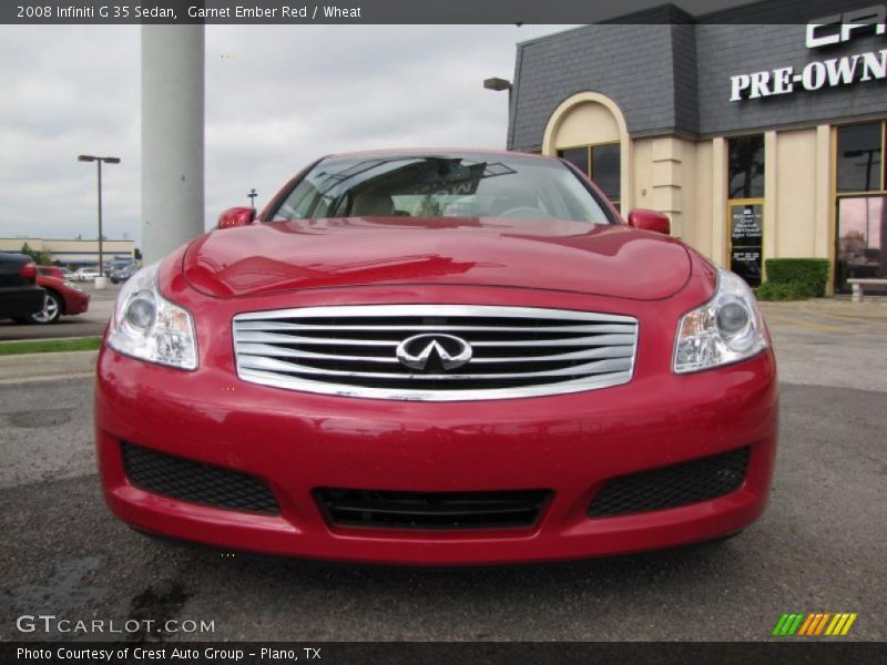 Garnet Ember Red / Wheat 2008 Infiniti G 35 Sedan