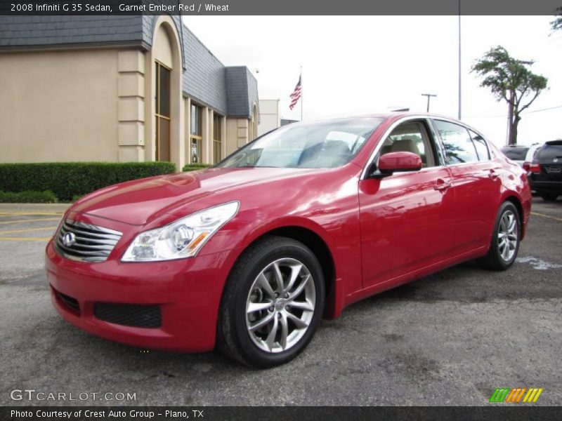 Garnet Ember Red / Wheat 2008 Infiniti G 35 Sedan
