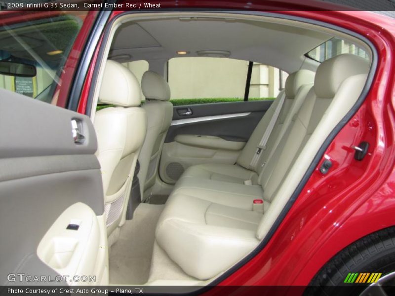 Garnet Ember Red / Wheat 2008 Infiniti G 35 Sedan