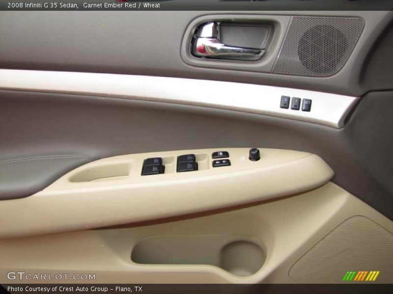 Garnet Ember Red / Wheat 2008 Infiniti G 35 Sedan