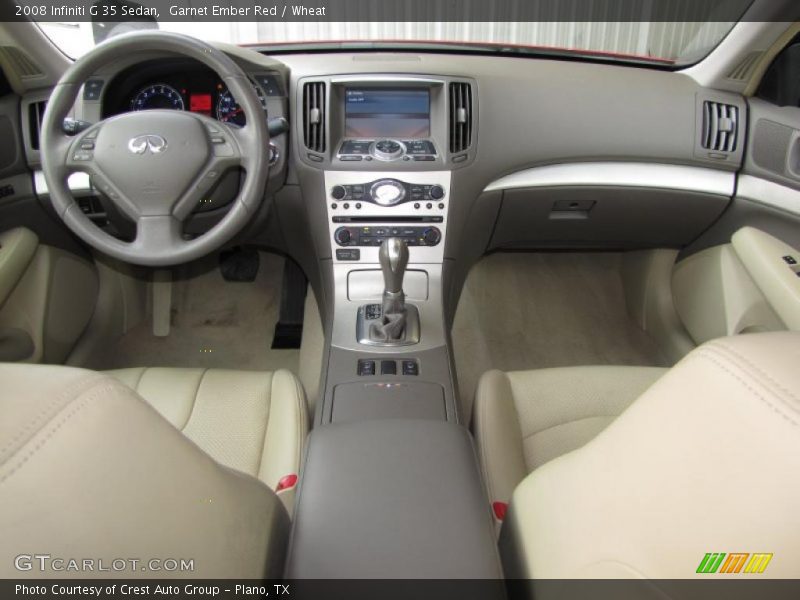 Garnet Ember Red / Wheat 2008 Infiniti G 35 Sedan